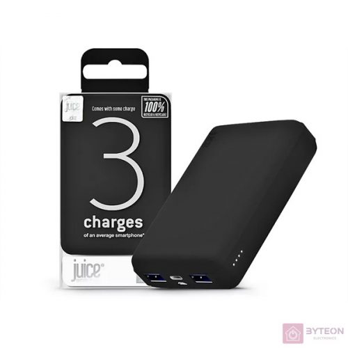 Juice JUI-PBANK-3-ECO-BLK ECO 3 10000mAh 15W fekete power bank