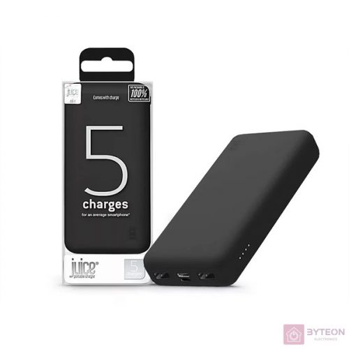 Juice JUI-PBANK-5-ECO-BLK ECO 5 15000mAh 15W fekete power bank