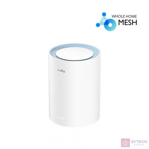 CUDY M1200(1-Pack) kétsávos AC1200 WIFI MESH fehér router (1db)