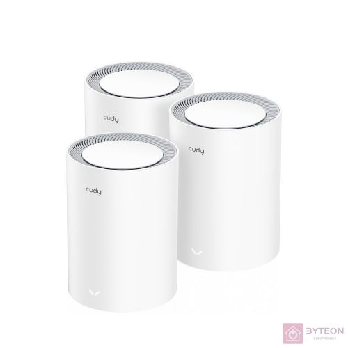 CUDY M1800(3-Pack) AX1800 WIFI 6 MESH fehér router (3db-os szett)