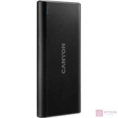 Canyon PB-108 10000mAh LiPo powerbank fekete (Lightning bemenet)