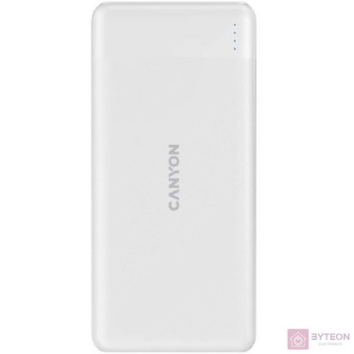 Canyon PB-109 10000mAh LiPo powerbank fehér (Lightning bemenet)