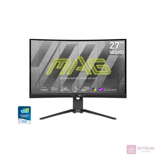 MSI 27" MAG 275CQRXF WQHD VA 240Hz HDMI/DP/USB ívelt gamer monitor