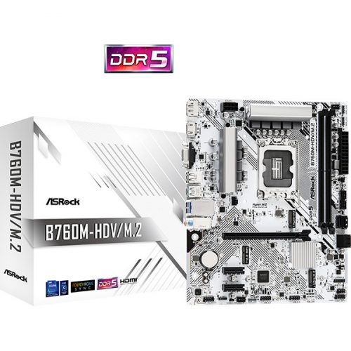 ASROCK B760M-HDV/M.2 mATX 2xDDR5 LGA1700