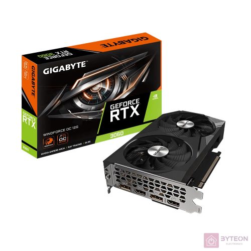 GIGABYTE GeForce RTX 3060 WindForce OC R2.0 12GB GDDR6 Grafikkarte 2xHDMI, 2xDP