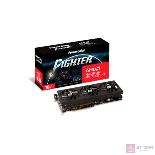 POWERCOLOR AMD Radeon RX 7800 XT Fighter 16GB GDDR6 Grafikkarte HDMI/3xDP