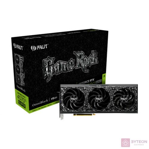 PALIT GeForce RTX 4070Ti Super GameRock OmniBlack OC 16GB GDDR6X HDMI/3xDP