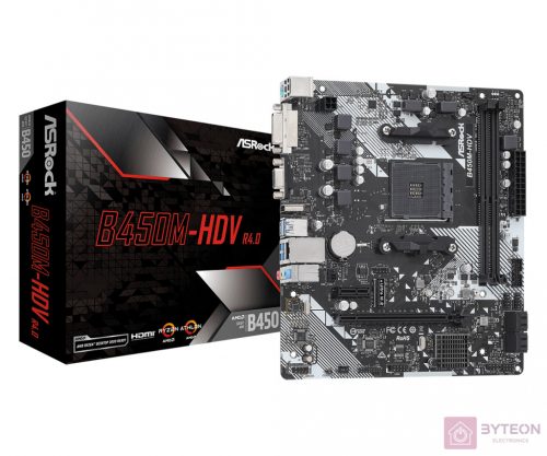 ASRock B450M-HDV R4.0 (AM4)