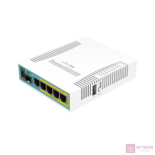 MikroTik hEX PoE RB960PGS L4 128MB 5x GbE PoE port router