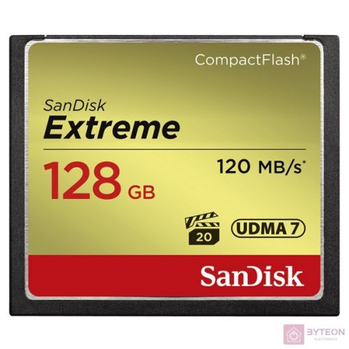 Sandisk 128GB Compact Flash Extreme memória kártya