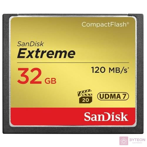 Sandisk 32GB Compact Flash Extreme memória kártya