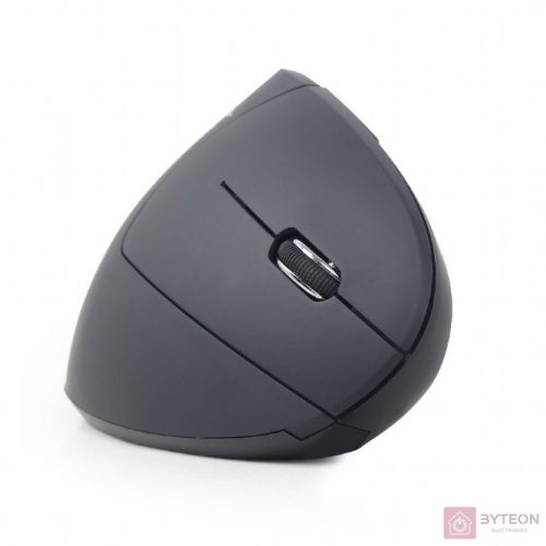 Gembird Ergonomic wireless optical mouse MUSW-ERGO-01, 1600 DPI, USB, black