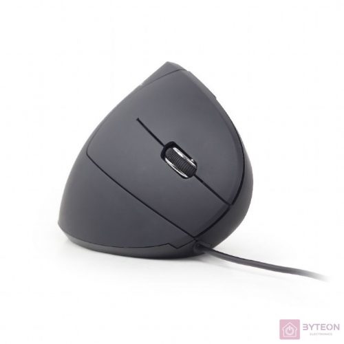 Gembird Ergonomic 6-button optical mouse MUS-ERGO-01, 3200 DPI, USB, Black