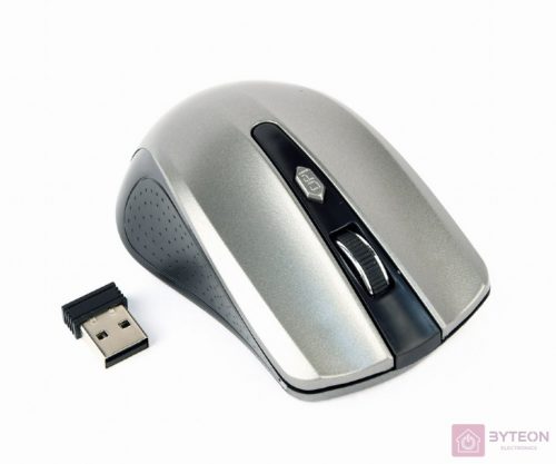 Gembird Wireless optical mouse MUSW-4B-04-BG, 1600 DPI, nano USB,black/spacegrey