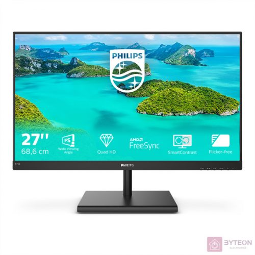 Monitor Philips 275E1S/00 27'' UHD, panel IPS, HDMI/DP