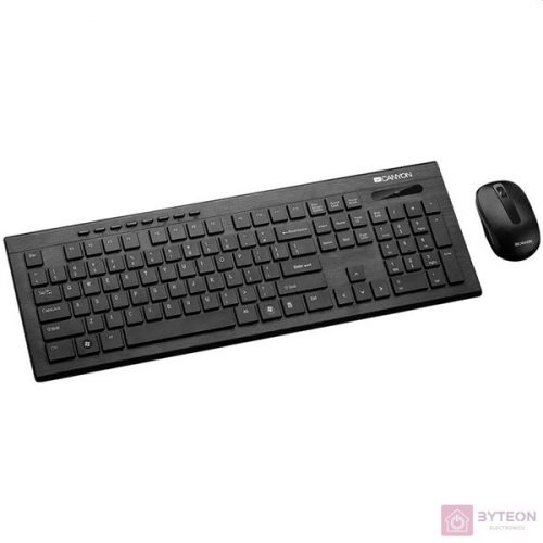 Canyon CNS-HSETW4-HU wireless keyboard + mouse Black HU