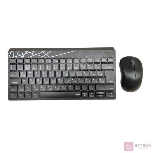 Rapoo 8000S Wireless Keyboard & Mouse Combo Black